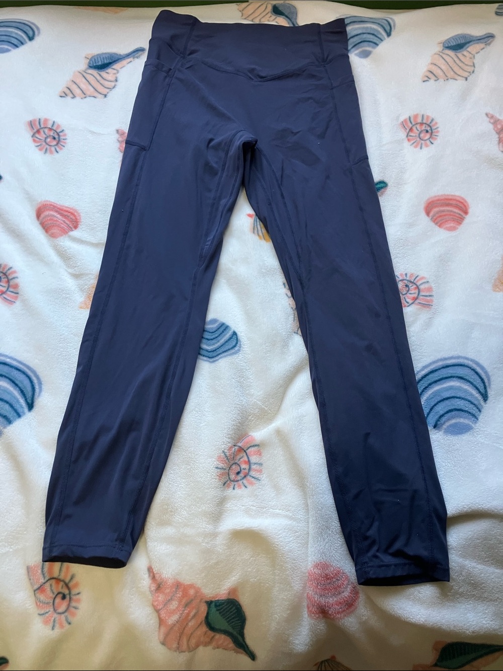 High-Rise Navy Active Leggings for Women
